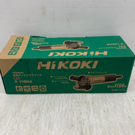  HiKOKI ハイコーキ 研磨工具 ディスクグラインダー コード式 100mm 100v C945653 G10SHA シルバー×ブラック