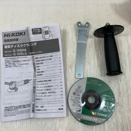  HiKOKI ハイコーキ 研磨工具 ディスクグラインダー コード式 100mm 100v C945653 G10SHA シルバー×ブラック