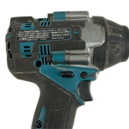 MAKITA マキタ 工具 締め付け工具 インパクトレンチ コードレス式 40v 充電池1個付 55841Y   TW007G グリーン×ブラック