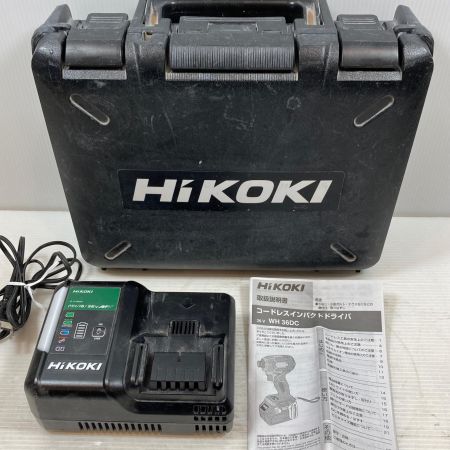  HiKOKI ハイコーキ 締め付け工具 インパクトドライバ コードレス式 36v 2.5Ah J5400359 WH36DC グリーン×ブラック