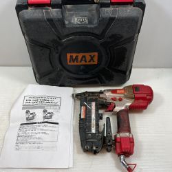 κκ MAX マックス 工具 エアツール エアネイラ 高圧 14B27117F HA-50F1 シルバー×レッド Cランク