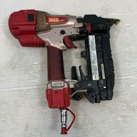  MAX マックス 工具 エアツール エアネイラ 高圧 14B27117F HA-50F1 シルバー×レッド