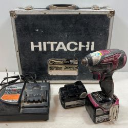 κκ HITACHI 日立 締め付け工具 インパクトドライバ コードレス式 14.4v 030692 WH14DDL パープル×ブラック Cランク