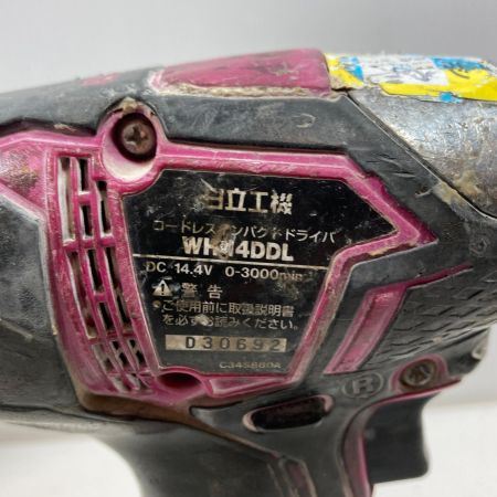  HITACHI 日立 締め付け工具 インパクトドライバ コードレス式 14.4v 030692 WH14DDL パープル×ブラック
