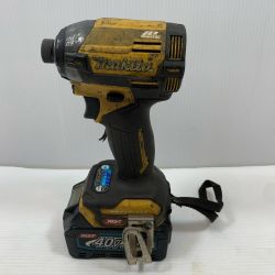 κκ MAKITA マキタ 締め付け工具 インパクトドライバ TG002G 充電池1個付 コードレス式 40v 2.5Ah  TG002G イエロー Cランク