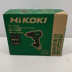 κκ HiKOKI ハイコーキ 締め付け工具 ドライバドリル DV18DE 本体のみ コードレス式 18v  DV18DE グリーン Sランク