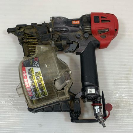  MAX マックス エアツール エア釘打ち HN-65N3(D) ケース付 高圧  HN-65N3(D) レッド