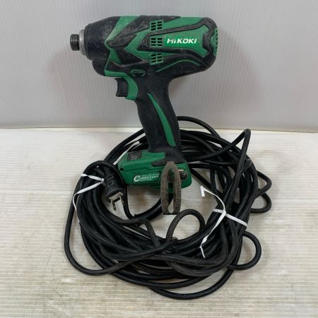  HiKOKI ハイコーキ 締め付け工具 インパクトドライバ コード式 12mm 100v 190207 WH12VE グリーン