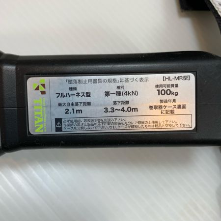  TITAN 工具関連用品 フルハーネス型安全帯 D-08 ブラック