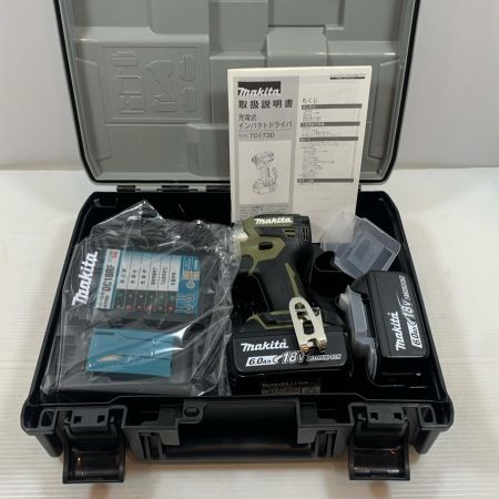  MAKITA マキタ 締め付け工具 インパクトドライバ コードレス式 18v 6.0Ah 756191 TD173DRGXO オリーブ