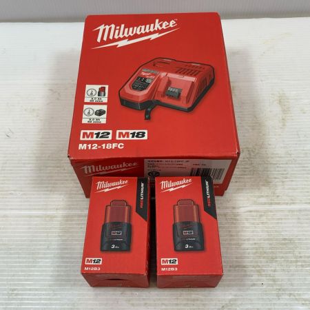  Milwaukee 工具関連用品 充電器 M12-M18FC JP レッド