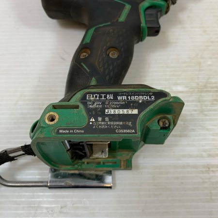  HITACHI 日立 締め付け工具 インパクトレンチ コードレス式 18v J380587 WR18DBDL2 グリーン