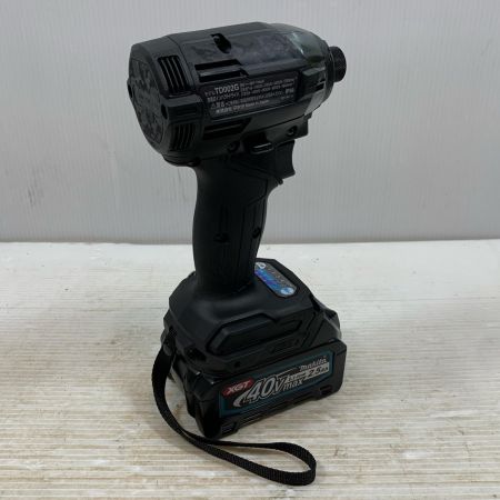 MAKITA マキタ 締め付け工具 インパクトドライバ コードレス式 40v 2.5Ah 149448 TD002GRDXB ブラック