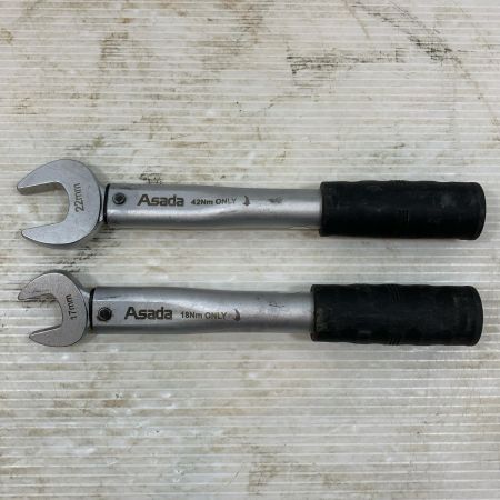  Asada ハンドツール トルクレンチ 17mm18Nm/22mm42Nm 2本セット