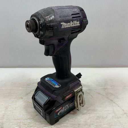  MAKITA マキタ 締め付け工具 インパクトドライバコードレス式 バッテリー１個付 TD002G パープル