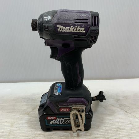  MAKITA マキタ 締め付け工具 インパクトドライバコードレス式 バッテリー１個付 TD002G パープル
