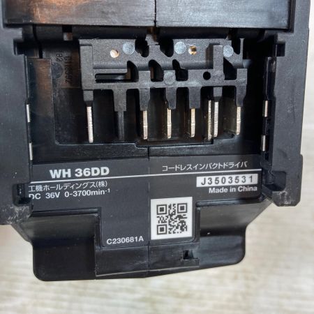  HiKOKI ハイコーキ 締め付け工具 インパクトドライバ コードレス式 36v J3503531 WH36DD ブラック