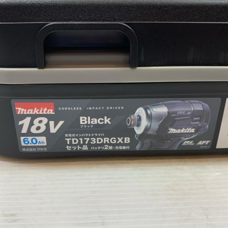  MAKITA マキタ 締め付け工具 インパクトドライバ 18v 6.0Ah 763236 TD173DRGXB ブラック