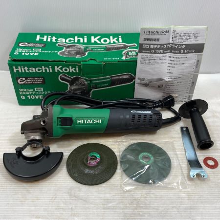  HiKOKI ハイコーキ 研磨工具 ディスクグラインダー コード式 100mm 100v J870287 G10VE グリーン×ブラック