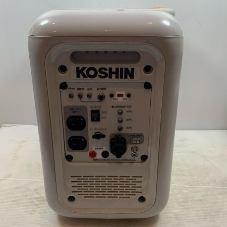  KOSHIN 大型機械 インバーター発電機 カセットガス式 240621121 GV-9ig ライトグレー