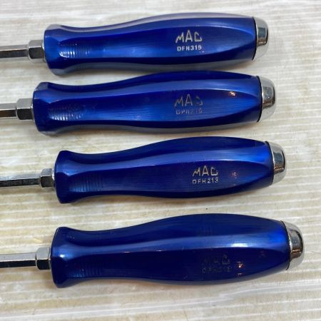  MAC TOOLS マック ハンドツール ドライバー DPH315/DFH213/DPH213 4本セット DFH315 ホライゾンブルー