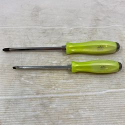 κκ MAC TOOLS マック ハンドツール ドライバー 2本セット DPH315/DPH213 ライムキャンディ Bランク