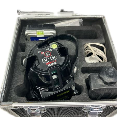 KDS レーザー墨出し器　受光器・ケース付 60A01752 赤レーザー ATL-600 ブラック