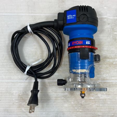  RYOBI リョービ 切削工具 トリマー 100v 022072 MTR-42 ブルー