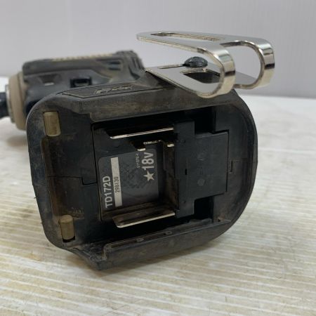  MAKITA マキタ 締め付け工具 インパクトドライバ コードレス式 18v 298130 TD172D ブラック