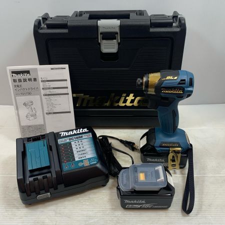 MAKITA マキタ 締め付け工具 インパクトドライバ コードレス式 18v 807314 TD173DGXPB プレミアムブルー