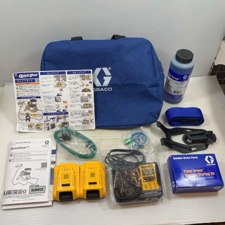  GRACO グレコ  電動工具 充電式スプレーガン コードレス式 18v DA25A20B47700438 美品 ウルトラクイックショット 20B477 ブルー