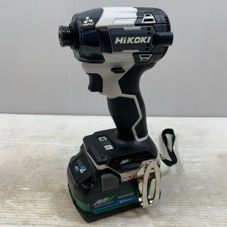  HiKOKI ハイコーキ 締め付け工具 インパクトドライバ コードレス式 18v WH36DD ホワイト