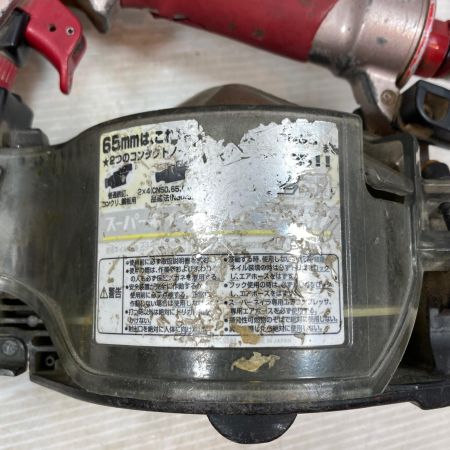  MAX マックス エアツール エア釘打ち 高圧 65mm 5089F HN-65Z1 レッド