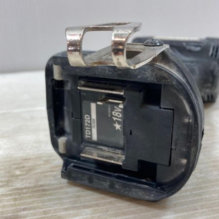  MAKITA マキタ 締め付け工具 インパクトドライバ コードレス式 18v TD172D ブラック