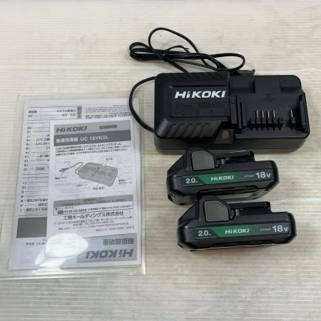  HiKOKI ハイコーキ 締め付け工具 震動ドライバドリル コードレス式 18v 2.0Ah J850188 DS18DD