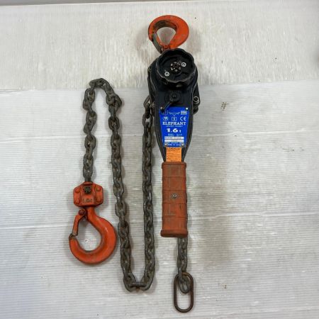  ELEPHANT エレファント 工具関連用品 レバーブロック YA-160 オレンジ