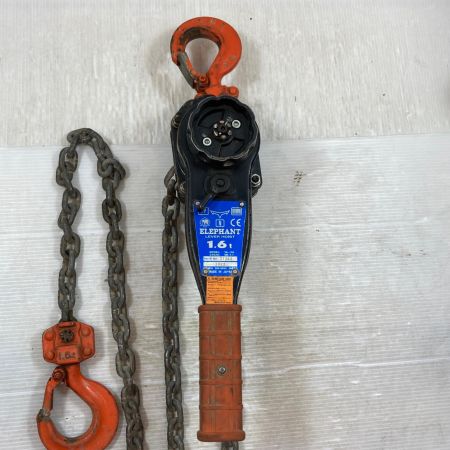  ELEPHANT エレファント 工具関連用品 レバーブロック YA-160 オレンジ