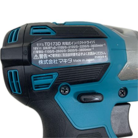 MAKITA マキタ 締め付け工具 インパクトドライバ コードレス式 18v 6.0Ah 768474 TD173DRGX ブルー