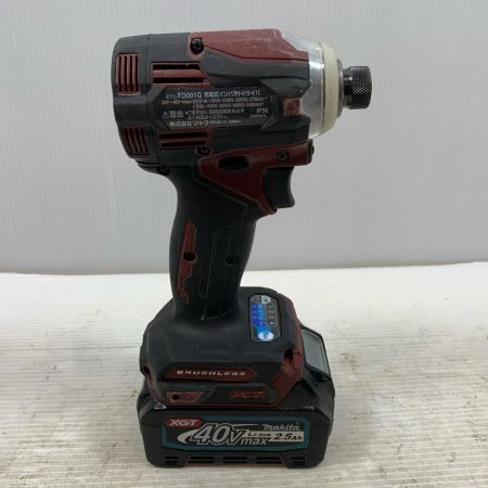  MAKITA マキタ 締め付け工具 インパクトレンチ コードレス式 40v TD001G レッド