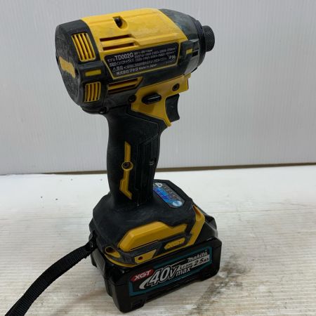  MAKITA マキタ 締め付け工具 インパクトドライバ コードレス式 40v TD002G イエロー
