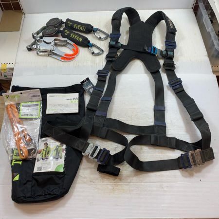  TITAN 工具関連用品 フルハーネス型安全帯 Mサイズ PAHN-10A ブラック