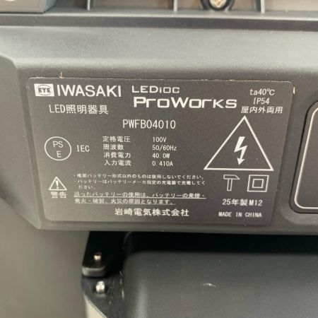  IWASAKI 工具関連用品 ワークライト PWFB04010 ブラック