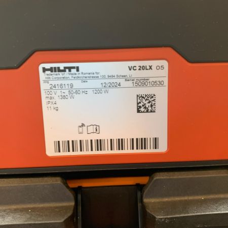  Hilti ヒルティ 電動工具 ダスト抽出機 コード式 100v 2411711 VC 20LX レッド