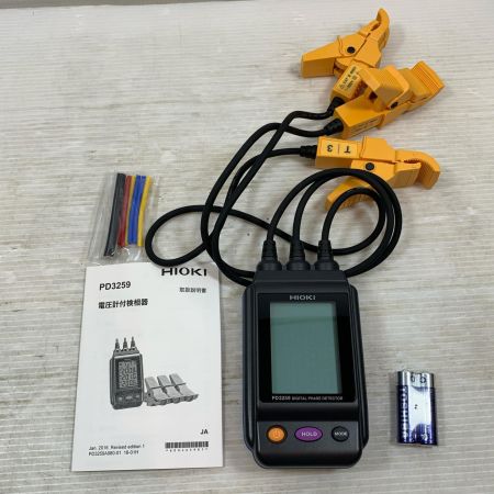  HIOKI 工具関連用品 電圧計付検相器 PD3259 ブラック