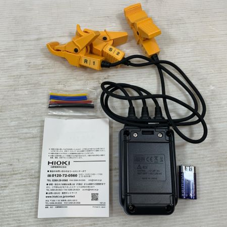  HIOKI 工具関連用品 電圧計付検相器 PD3259 ブラック