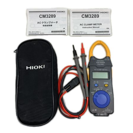  HIOKI 工具関連用品 クランプメーター ケース付 191123030 CM3289 ブラック