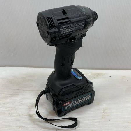  MAKITA マキタ 締め付け工具 インパクトドライバ コードレス式 40v 2.5Ah TD002GRDXB ブラック