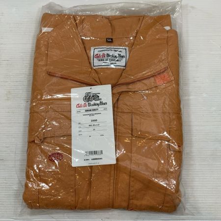  山田辰 作業ウェア つなぎ 3900 LLサイズ オレンジ