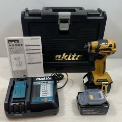  MAKITA マキタ 締め付け工具 インパクトドライバ コードレス式 18v 6.0Ah 904645 TD173DRGXPY イエロー Sランク