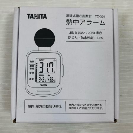  TANITA タニタ 工具関連用品  黒球式暑さ指数計 熱中アラーム TC-301-WH